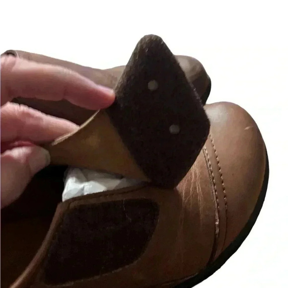 Aetrex Karina monk strap brown leather slip in with strap size women’s size 9.5 - Picture 10 of 11